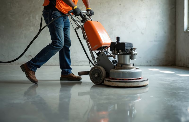 Basement Concrete Polishing